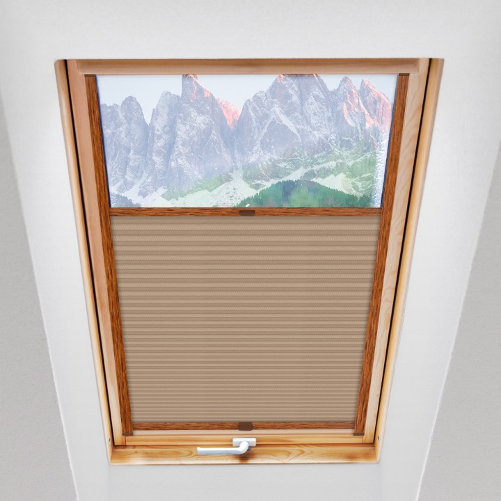 Plisa dachowa Exclusive Przyciemniająca Kremowa P7