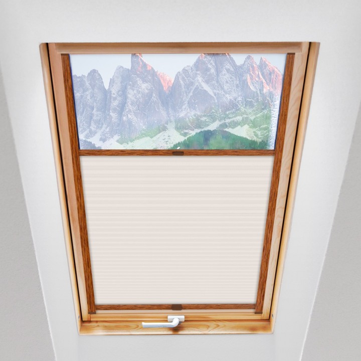 Plisa dachowa Exclusive Przyciemniająca Biała P1