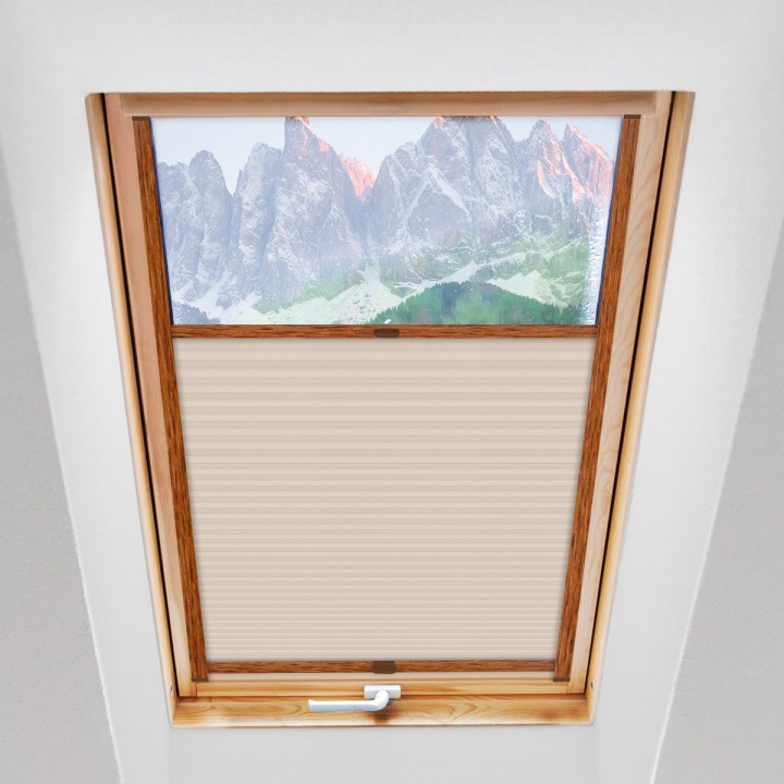 Plisa dachowa Exclusive Przyciemniająca Beżowa P6