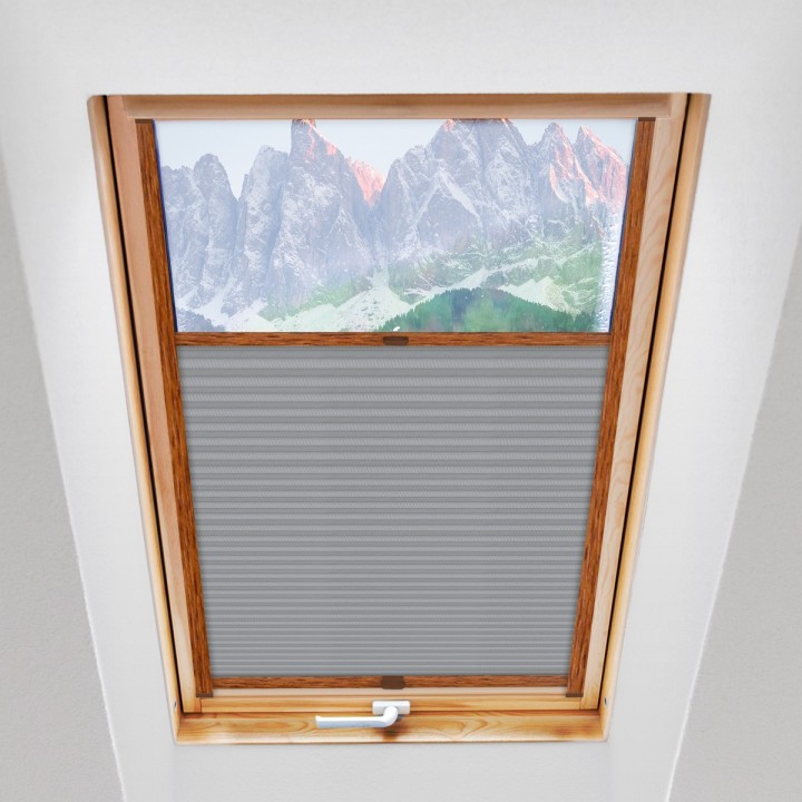 Plisa dachowa Exclusive Przyciemniająca Popielata P9