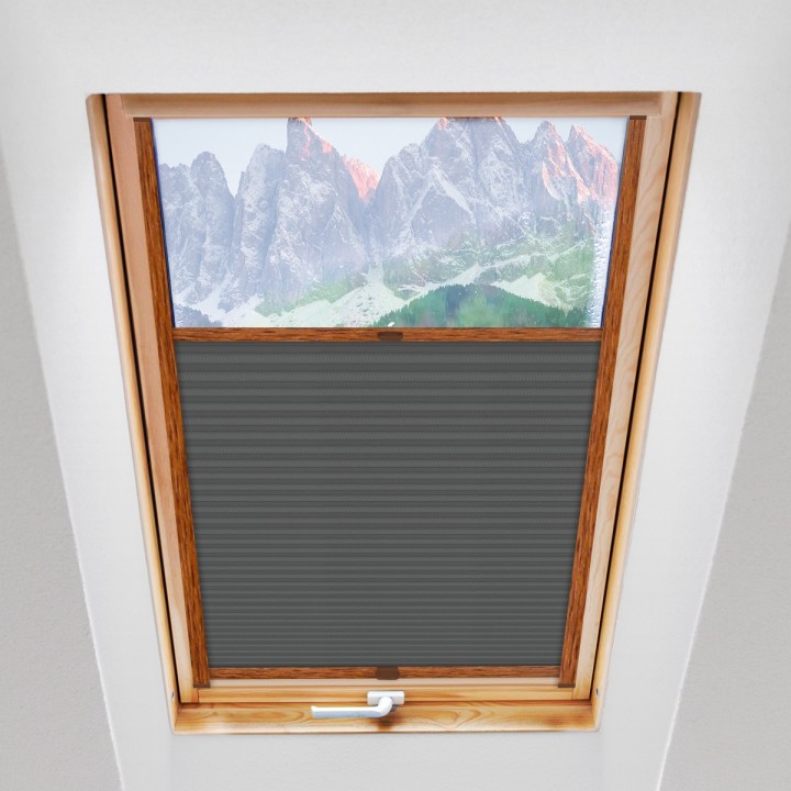 Plisa dachowa Exclusive Przyciemniająca Szara P5