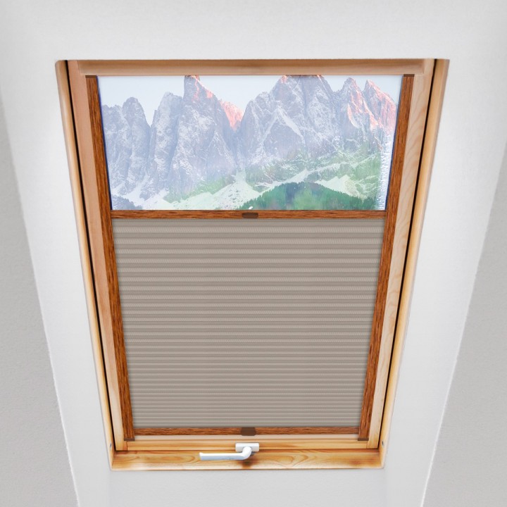 Plisa dachowa Exclusive Przyciemniająca Jasna Szara P8