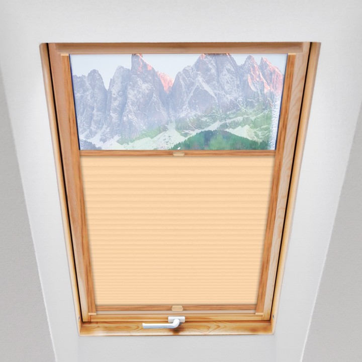 Plisa dachowa Gnieciona Przyciemniająca Beżowa 931