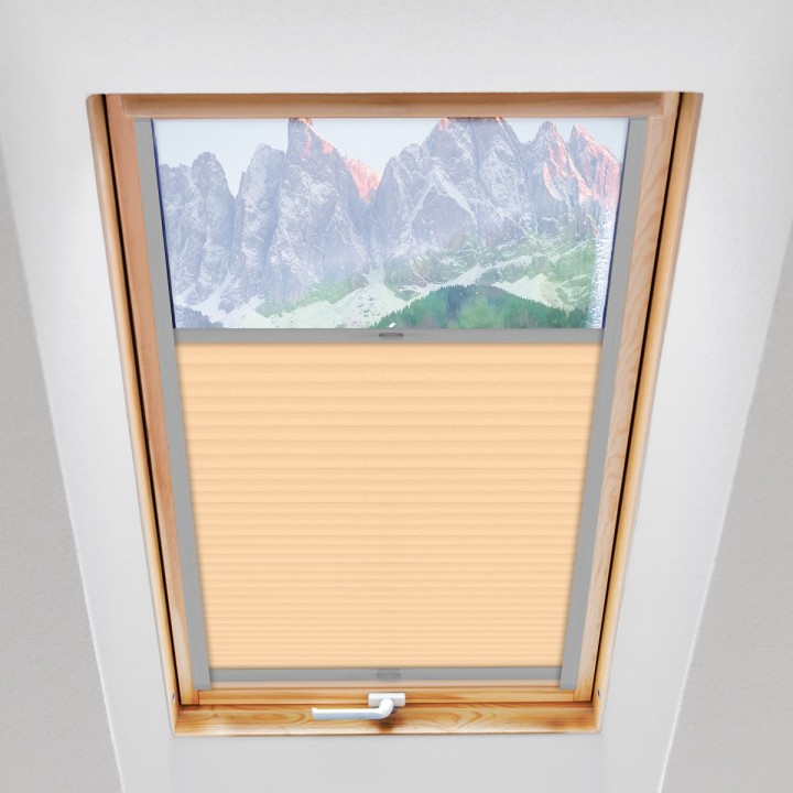 Plisa dachowa Gnieciona Przyciemniająca Beżowa 931