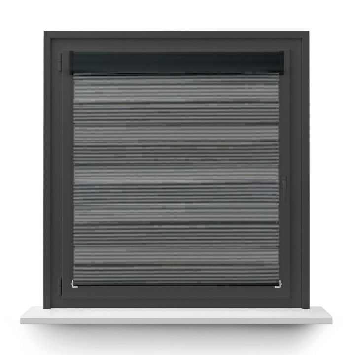 Roleta w kasecie PCV Dzień Noc Przyciemniająca Bahama XXIII z prowadnicą Czarna Bh2309