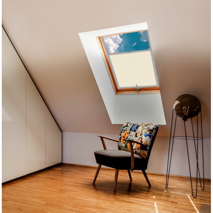 Plisa dachowa Gnieciona Przyciemniająca Czerwona Cp10452