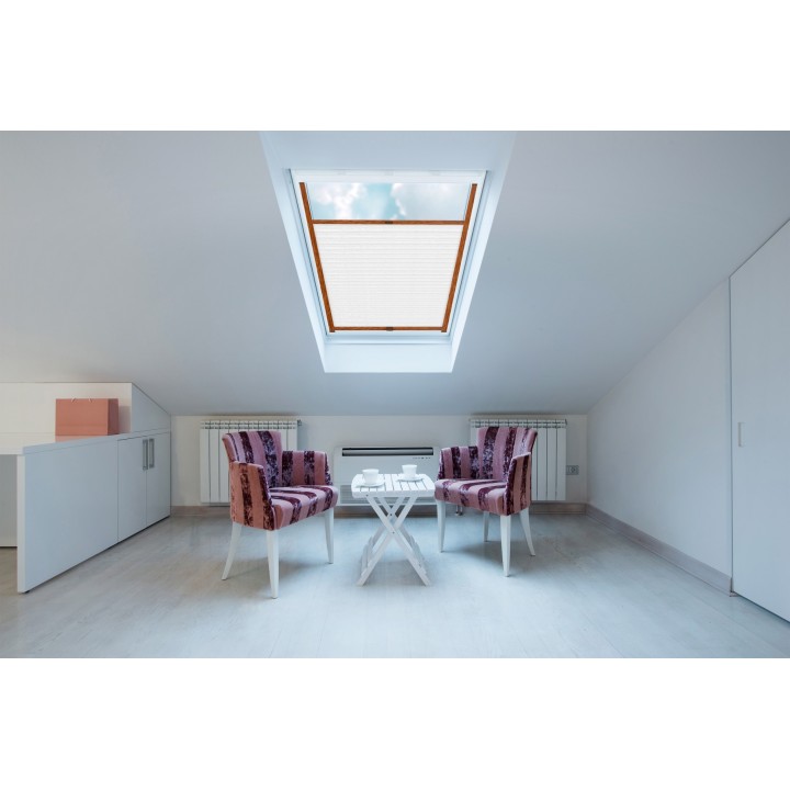 Plisa dachowa Gnieciona Przyciemniająca Biała 930