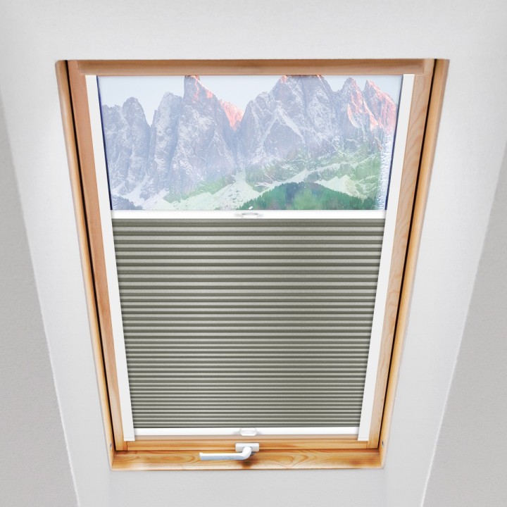 Plisa dachowa Basic Premium Przyciemniająca Popielata 102