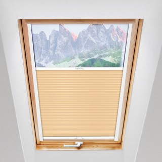 Plisa dachowa Basic Premium Przyciemniająca Żółta 107