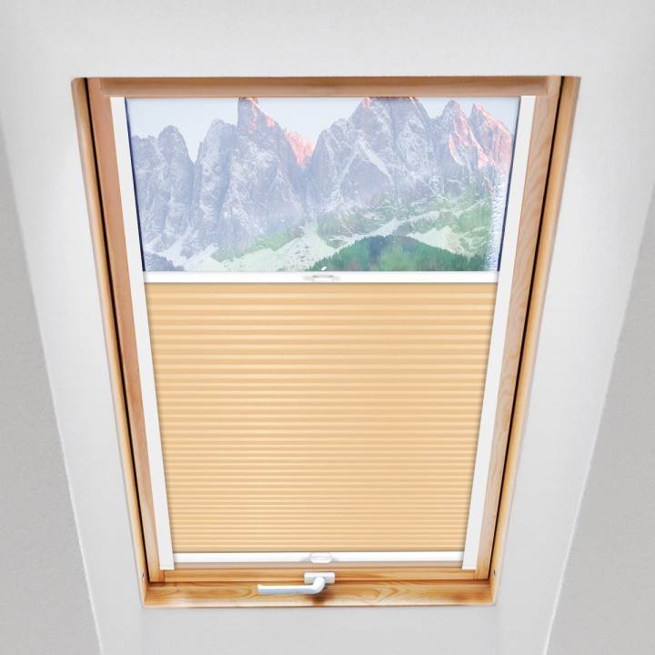 Plisa dachowa Basic Premium Przyciemniająca Żółta 107