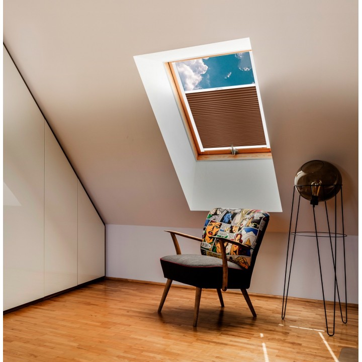 Plisa dachowa Basic Premium Przyciemniająca Brązowa 114