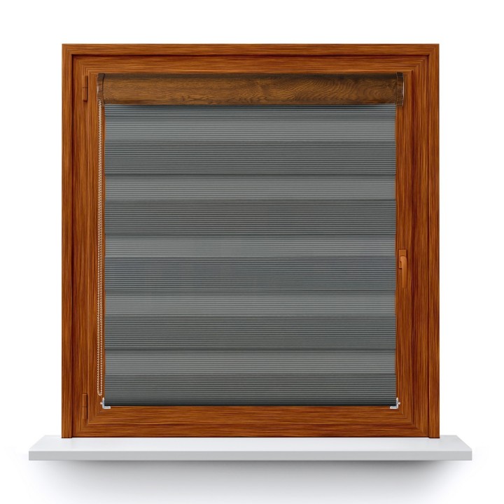 Roleta w kasecie PCV Dzień Noc Przyciemniająca Bahama XXIII z prowadnicą Brązowa Bh2309