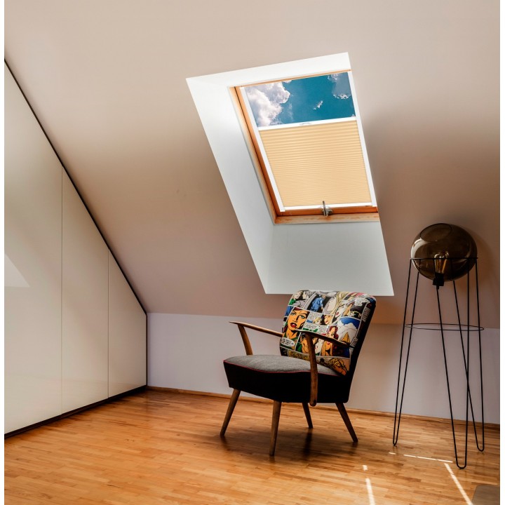 Plisa dachowa Basic Premium Przyciemniająca Żółta 107