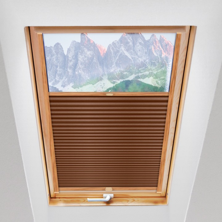 Plisa dachowa Basic Premium Przyciemniająca Brązowa 114