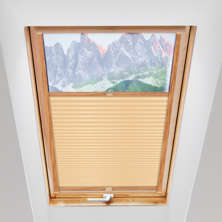 Plisa dachowa Basic Premium Przyciemniająca Żółta 107