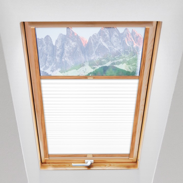 Plisa dachowa Basic Premium Przyciemniająca Biała 116