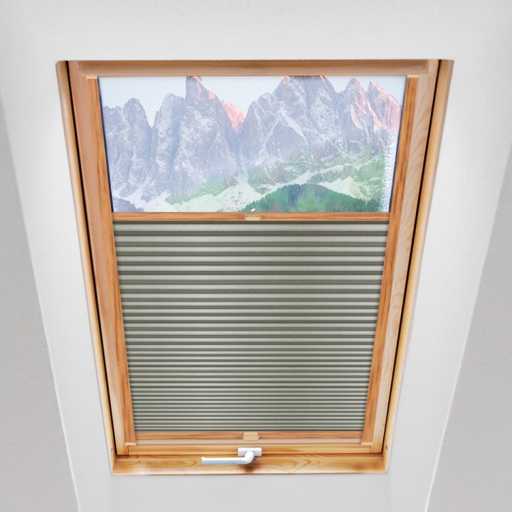 Plisa dachowa Basic Premium Przyciemniająca Popielata 102