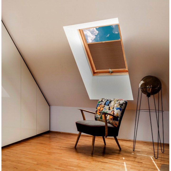 Plisa dachowa Basic Premium Przyciemniająca Brązowa 114