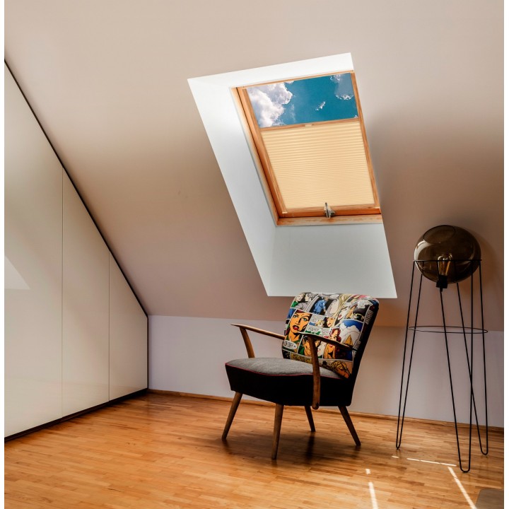 Plisa dachowa Basic Premium Przyciemniająca Żółta 107