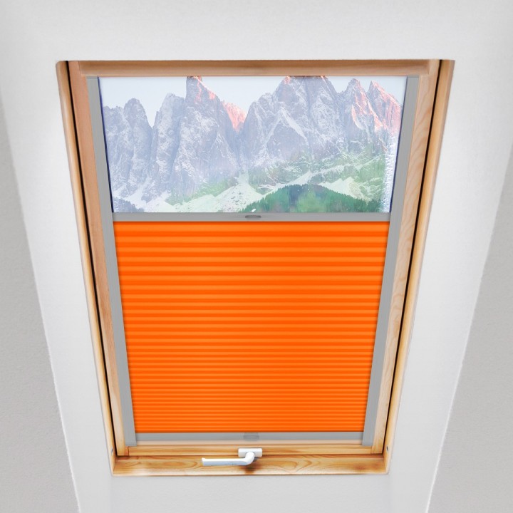 Plisa dachowa Basic Premium Przyciemniająca Pomarańczowa 108