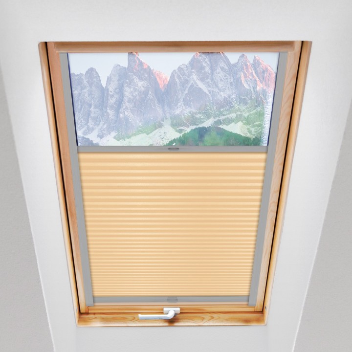 Plisa dachowa Basic Premium Przyciemniająca Żółta 107