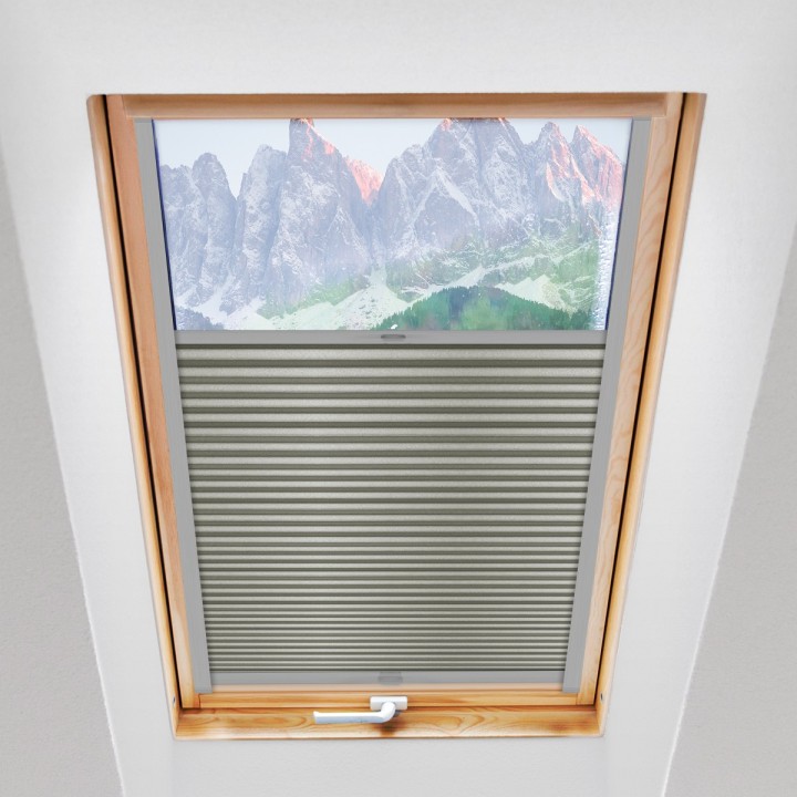 Plisa dachowa Basic Premium Przyciemniająca Popielata 102