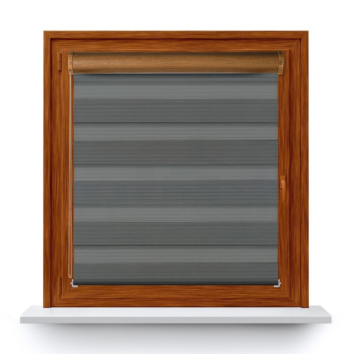 Roleta w kasecie PCV Dzień Noc Przyciemniająca Bahama XXIII z prowadnicą Czarna Bh2309