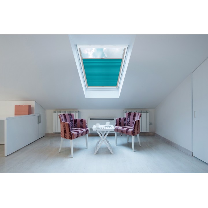 Plisa dachowa Basic Premium Przyciemniająca Turkusowa Ciemna 122