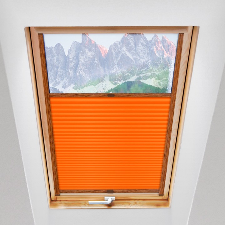 Plisa dachowa Basic Premium Przyciemniająca Pomarańczowa 108