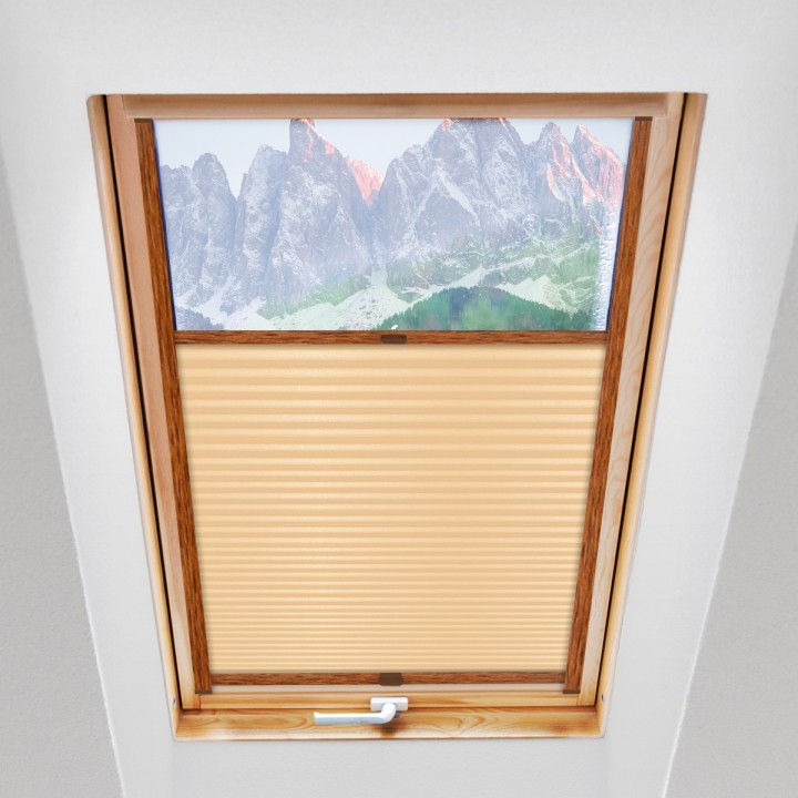 Plisa dachowa Basic Premium Przyciemniająca Żółta 107