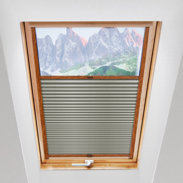 Plisa dachowa Basic Premium Przyciemniająca Popielata 102