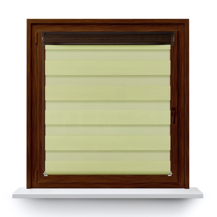 Roleta w kasecie PCV Dzień Noc Przyciemniająca Bahama XXIII z prowadnicą Zielona Bh2306