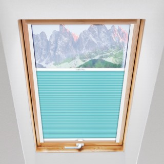 Plisa dachowa Basic Premium Przyciemniająca Błękitna 115