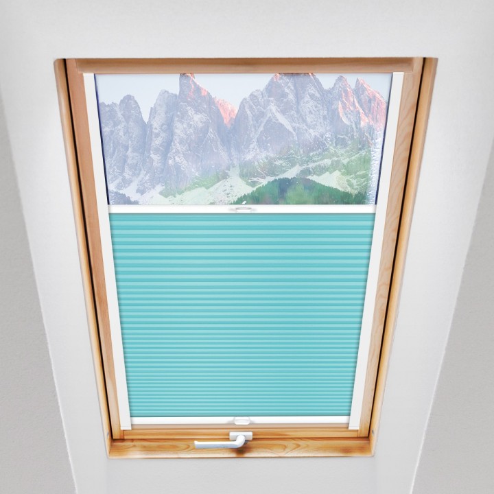 Plisa dachowa Basic Premium Przyciemniająca Błękitna 115