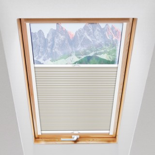 Plisa dachowa Basic Premium Przyciemniająca Jasna Szara 111