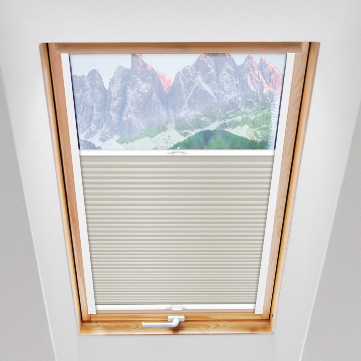 Plisa dachowa Basic Premium Przyciemniająca Jasna Szara 111