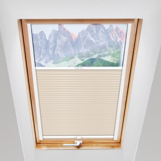 Plisa dachowa Basic Premium Przyciemniająca Kremowa 105