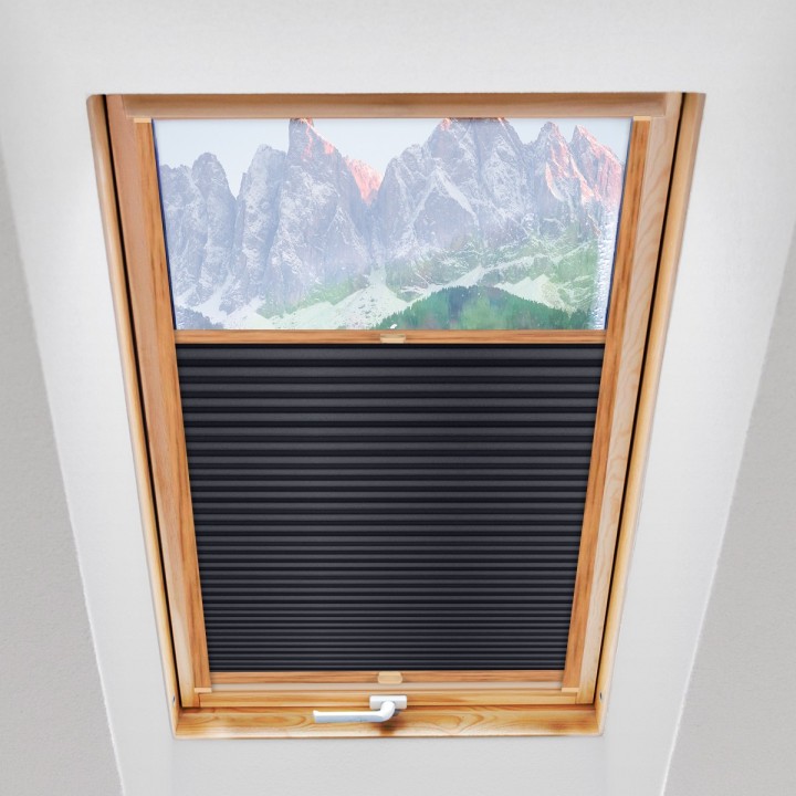 Plisa dachowa Basic Premium Przyciemniająca Czarna 113