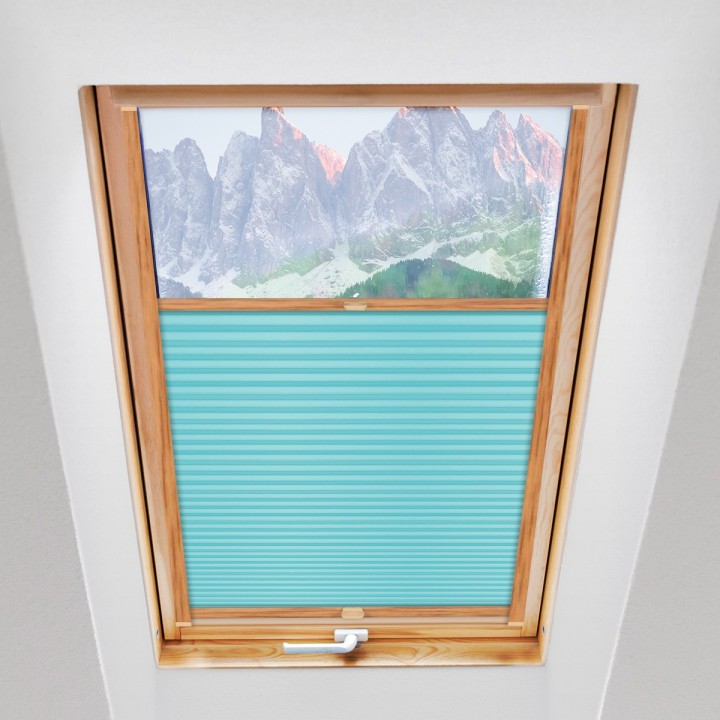 Plisa dachowa Basic Premium Przyciemniająca Błękitna 115