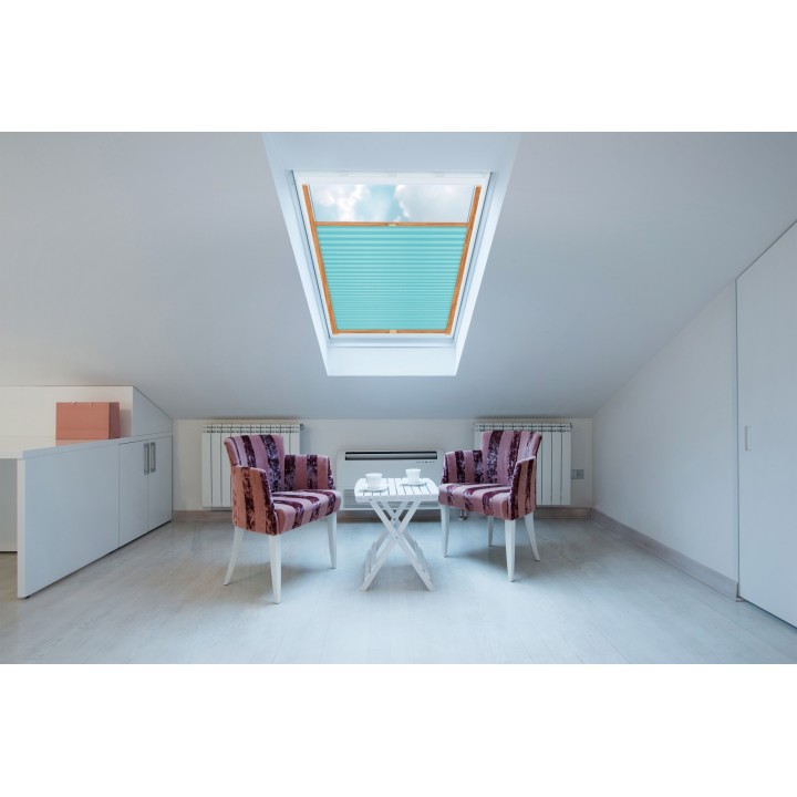 Plisa dachowa Basic Premium Przyciemniająca Błękitna 115