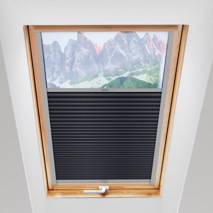 Plisa dachowa Basic Premium Przyciemniająca Czarna 113