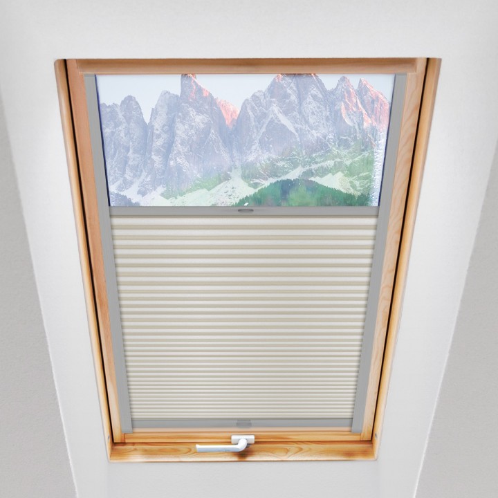 Plisa dachowa Basic Premium Przyciemniająca Jasna Szara 111