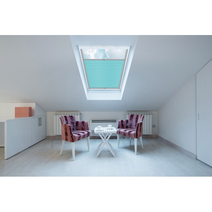 Plisa dachowa Basic Premium Przyciemniająca Błękitna 115