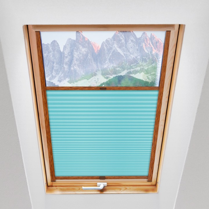 Plisa dachowa Basic Premium Przyciemniająca Błękitna 115