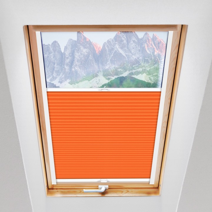 Plisa dachowa Termo premium Przyciemniająca Pomarańczowa 208