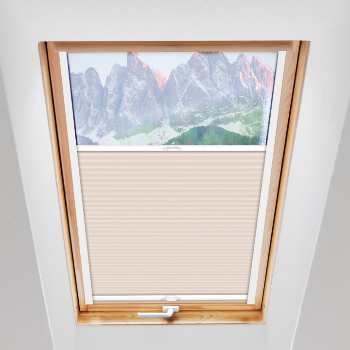 Plisa dachowa Termo premium Przyciemniająca Kremowa 201