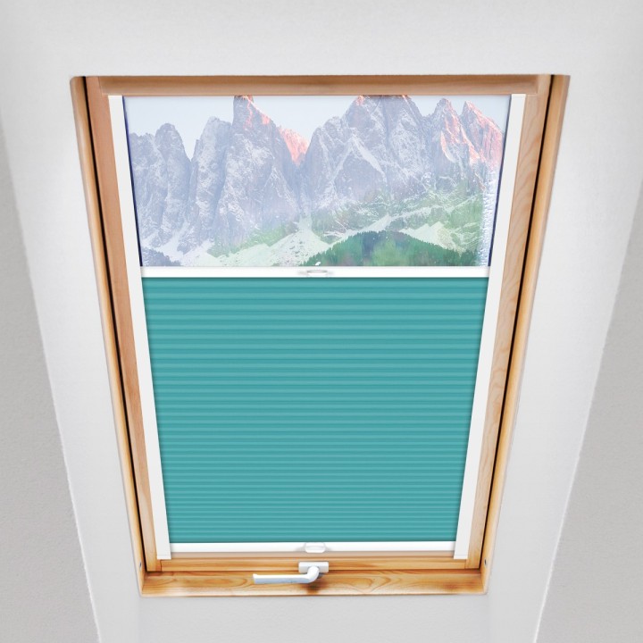 Plisa dachowa Termo premium Przyciemniająca Turkusowa 215