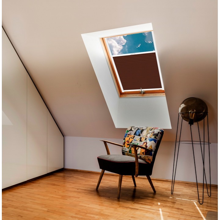 Plisa dachowa Termo premium Przyciemniająca Brązowa 209