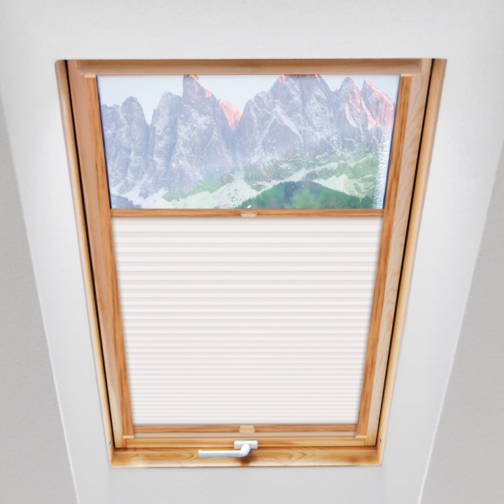 Plisa dachowa Termo premium Przyciemniająca Biała 216