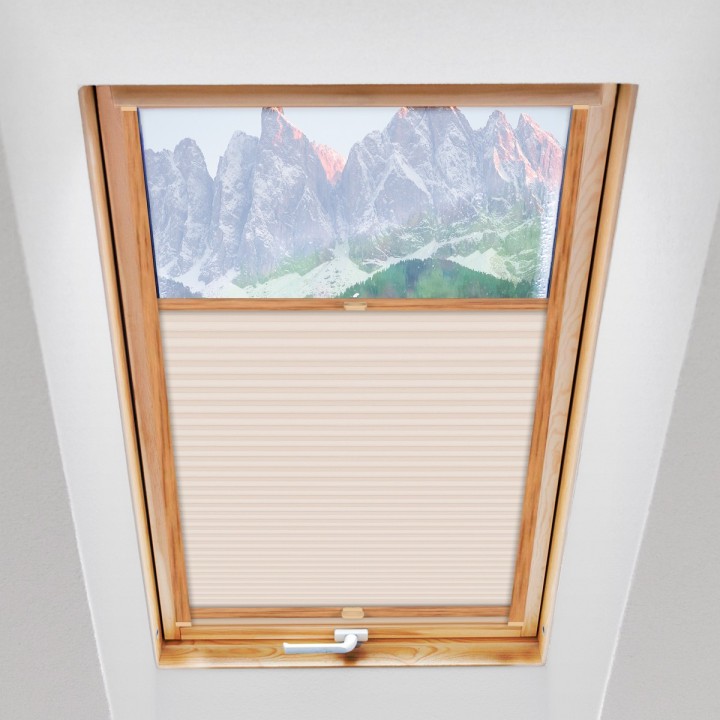 Plisa dachowa Termo premium Przyciemniająca Kremowa 201